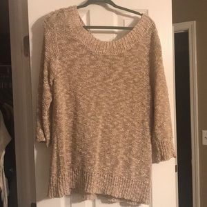 New York & Company tan colored sweater